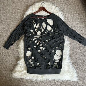 Cheap Monday Gray Cutout Sweater